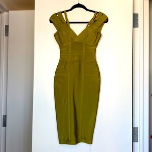 VERY BODYCON olive dress
